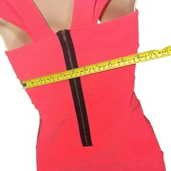 Beautiful Ribbed Minidress in Tangerine! - Picture 4 of 12